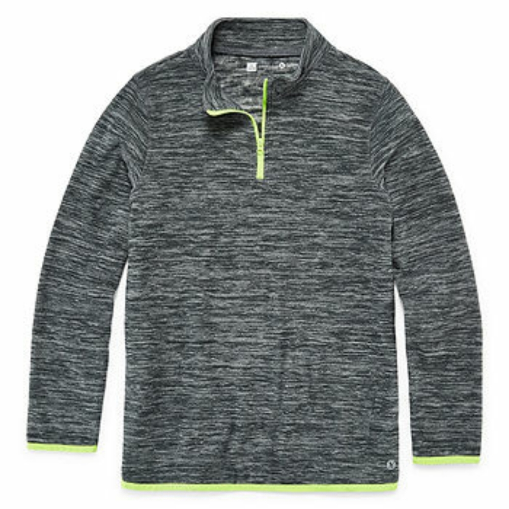 Xersion  boys long sleeve quarter zip pullover 